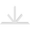 Ekena Millwork Saratoga Architectural Grade PVC Gable Bracket, 96"W x 60"H x 6"D x 6"F, 15/12 Pitch GBP096X60X0606SAR00 - alternate 4